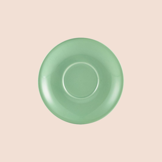 Porcelain Green Saucer 13.5cm/5.25"